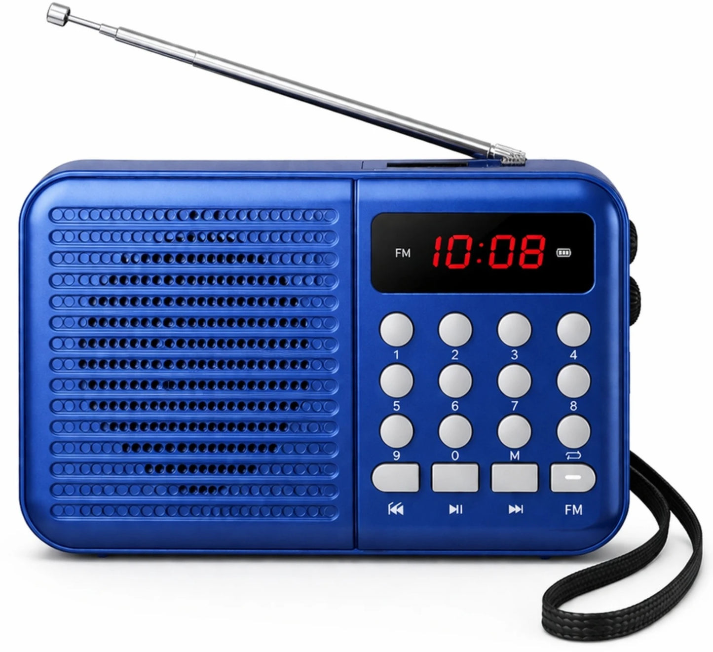 OPINIA Radio S8 FM Audio Player, 9 inch Antenna for Crystal Clear Sound FM Radio