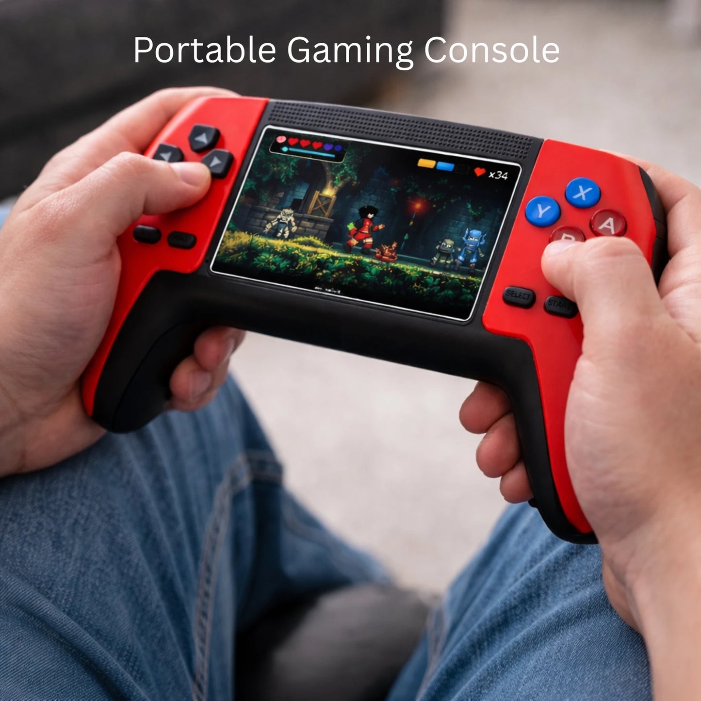 P5 Retro Handheld Gaming Console – 500+ Built-in Games, 3.5” TFT Display, Wireless Controller Support & TV Output