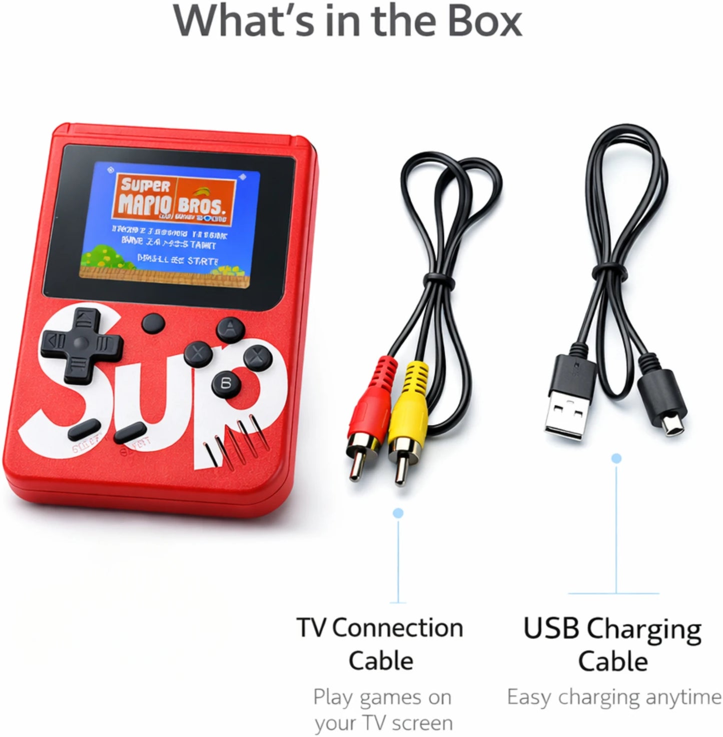 OPINIA Gaming Console, 400 Games Premium Edition for kids and toddlers 1GB with 400 Games
