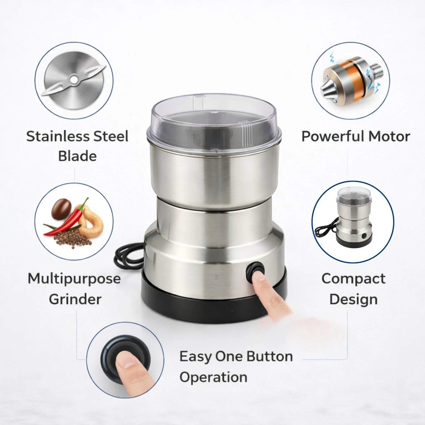 Mini Mixer Grinder 150W Mixer Grinder | 1 Jar
