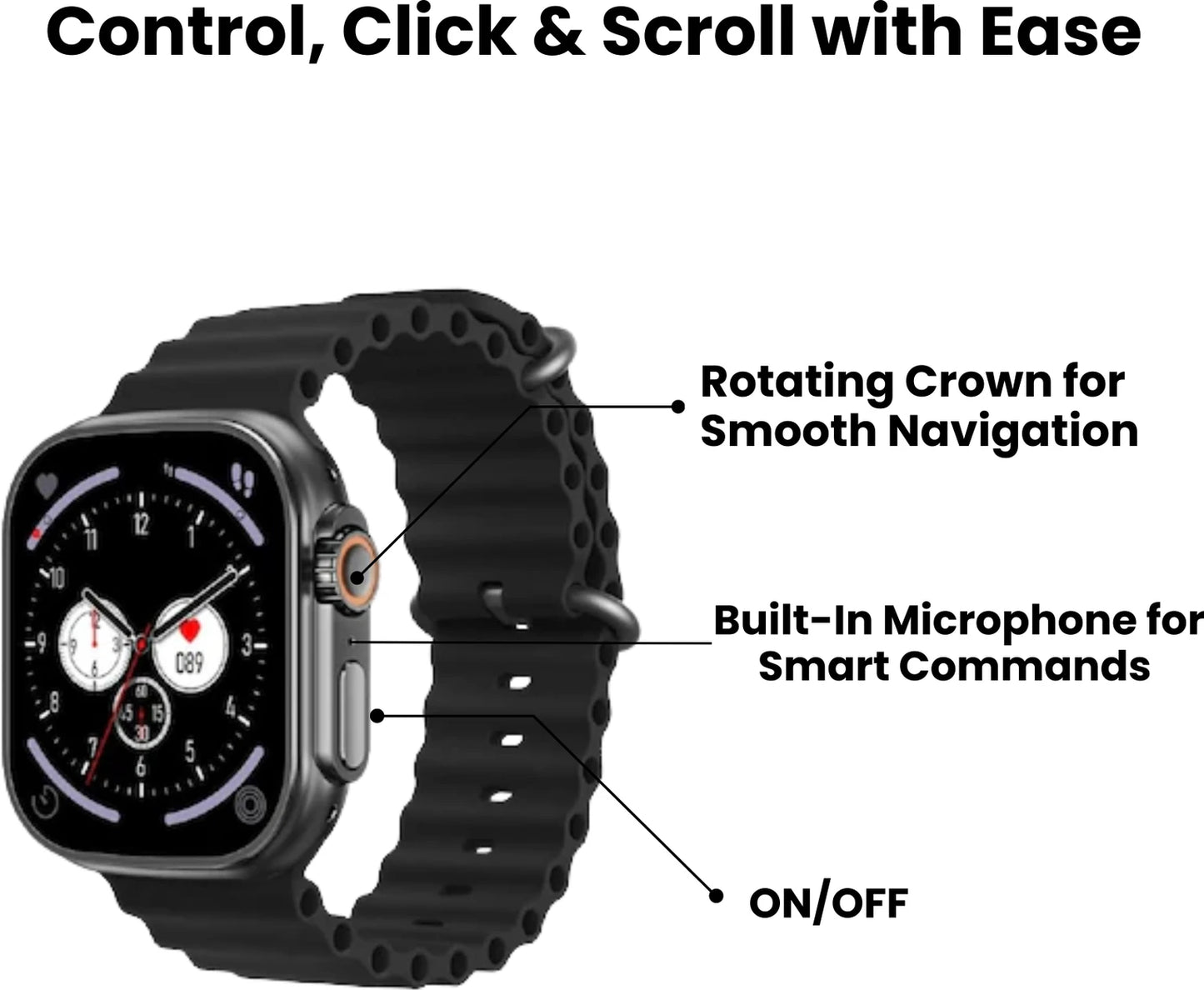 T900 Ultra 2 Smartwatch – 49mm Display, Bluetooth Calling, Fitness Tracker & Health Monitoring Watch