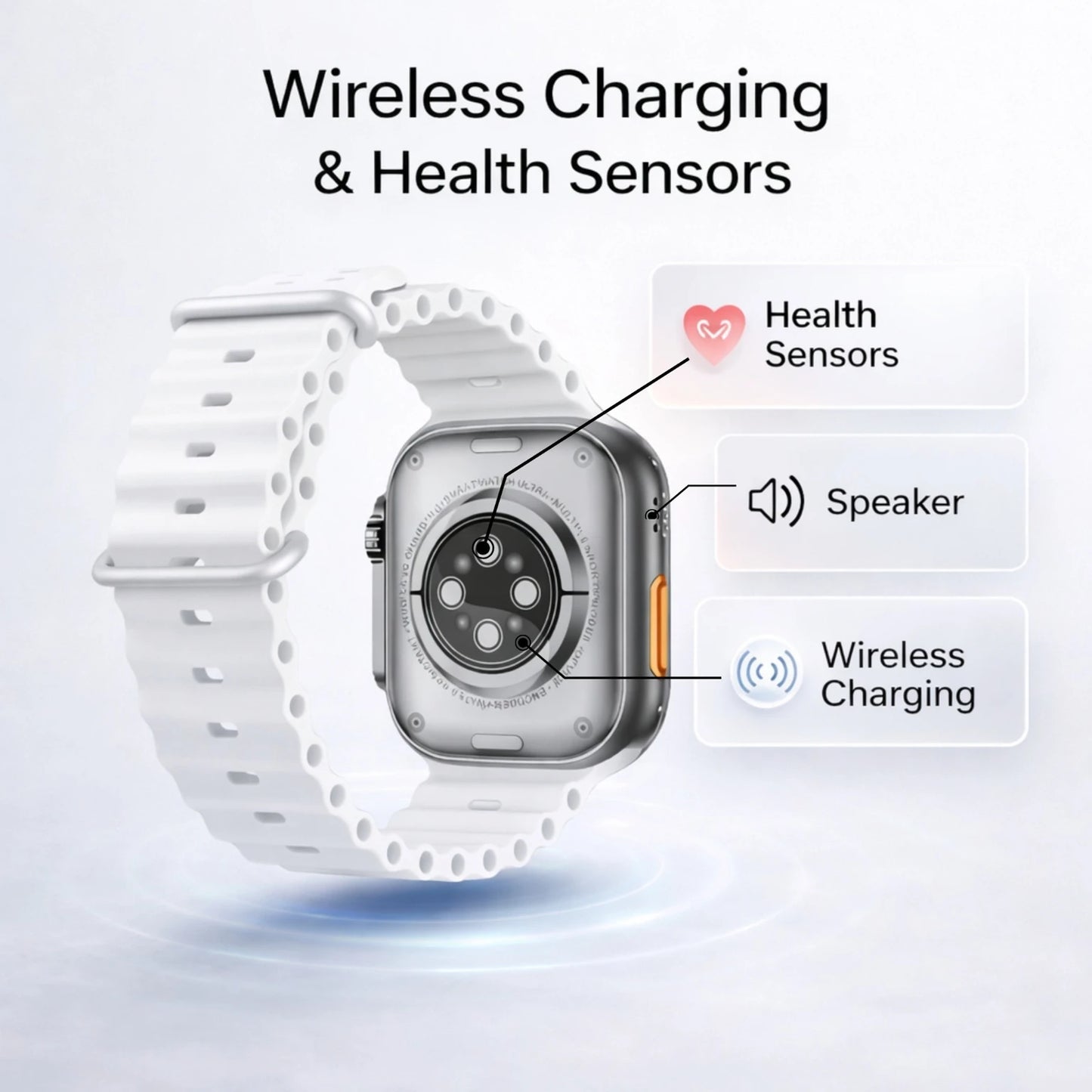 OPINIA L22 Ultra Smartwatch, Touch Screen Display, Bluetooth Calling, Wireless Charging Smartwatch
