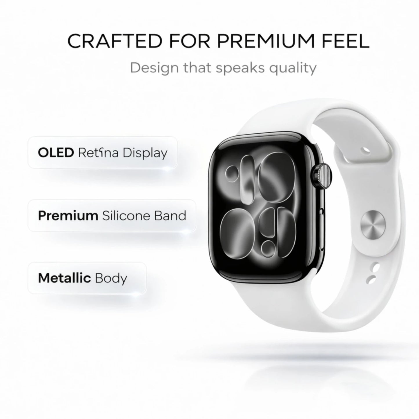 OPINIA hiwatch Series 11 Smartwatch – 46mm Touchscreen, Bluetooth Calling, Fitness Tracker & Health Monitoring Watch