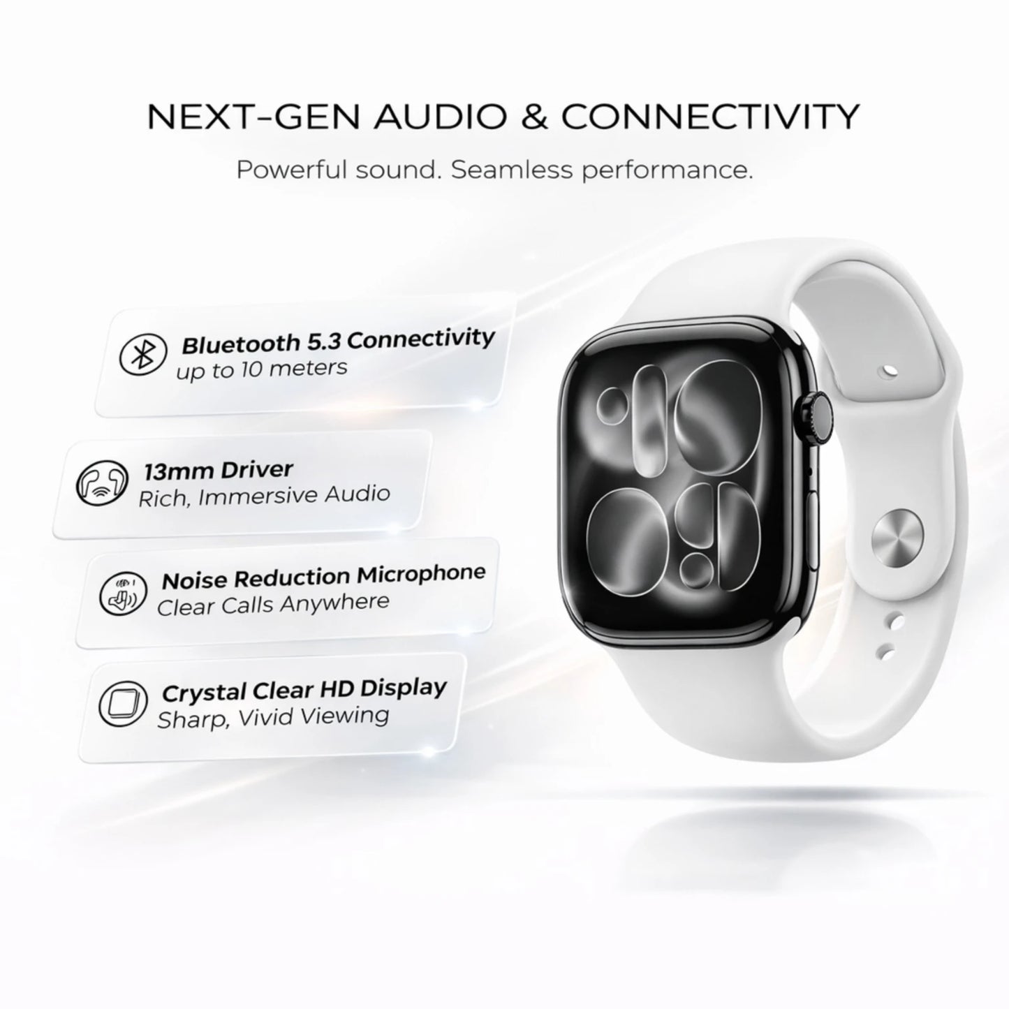 OPINIA hiwatch Series 11 Smartwatch – 46mm Touchscreen, Bluetooth Calling, Fitness Tracker & Health Monitoring Watch