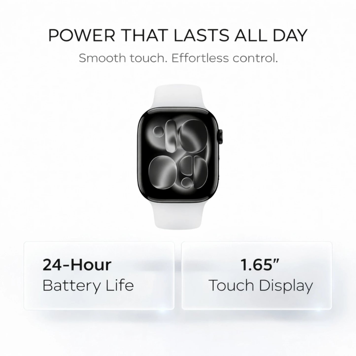 OPINIA hiwatch Series 11 Smartwatch – 46mm Touchscreen, Bluetooth Calling, Fitness Tracker & Health Monitoring Watch