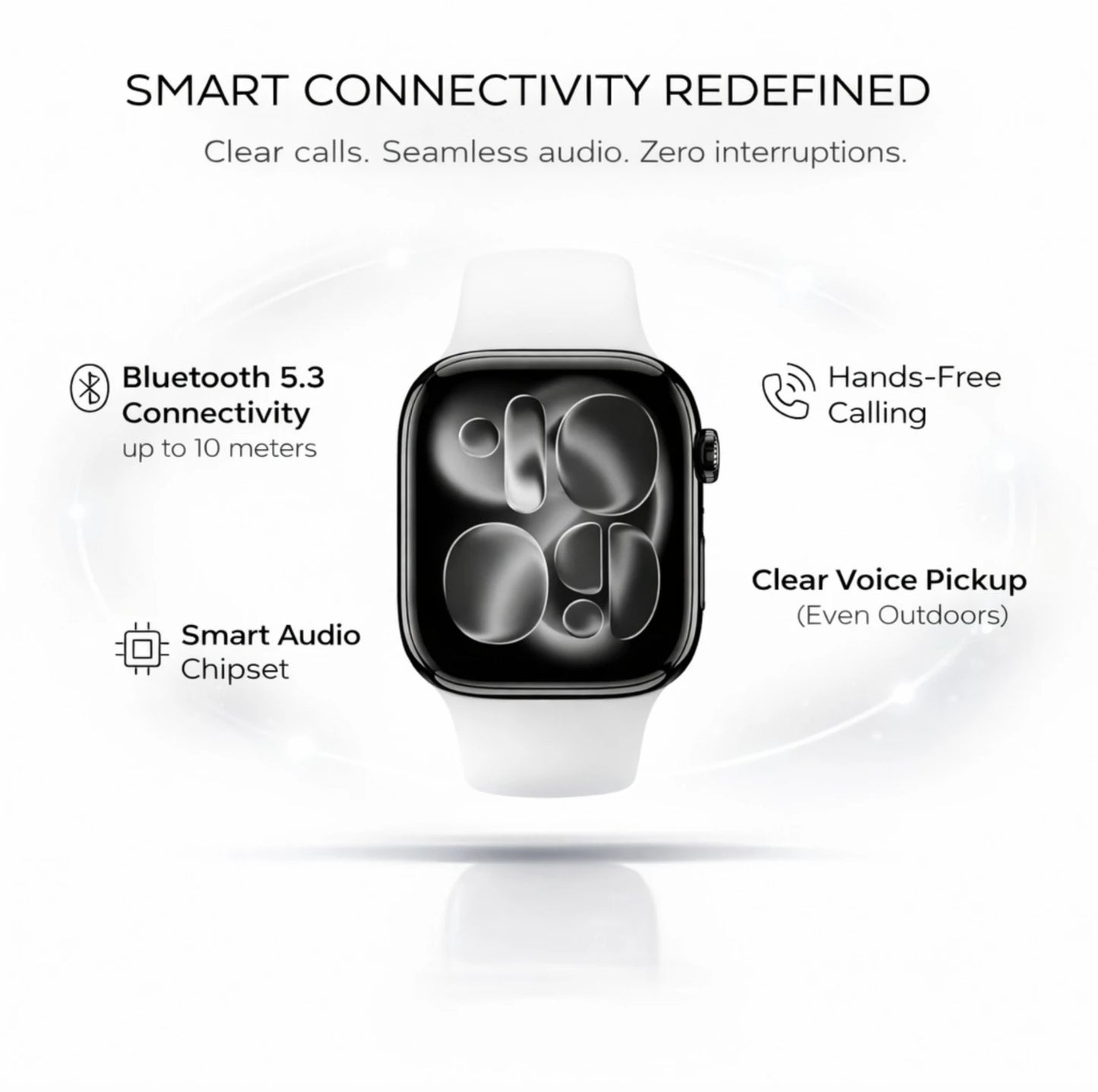 OPINIA hiwatch Series 11 Smartwatch – 46mm Touchscreen, Bluetooth Calling, Fitness Tracker & Health Monitoring Watch