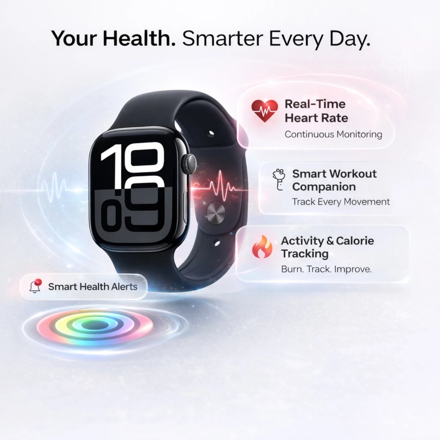 Ultra 10 Smartwatch – 2.1” AMOLED HD Display, Bluetooth Calling, Wireless Charging & Fitness Tracker