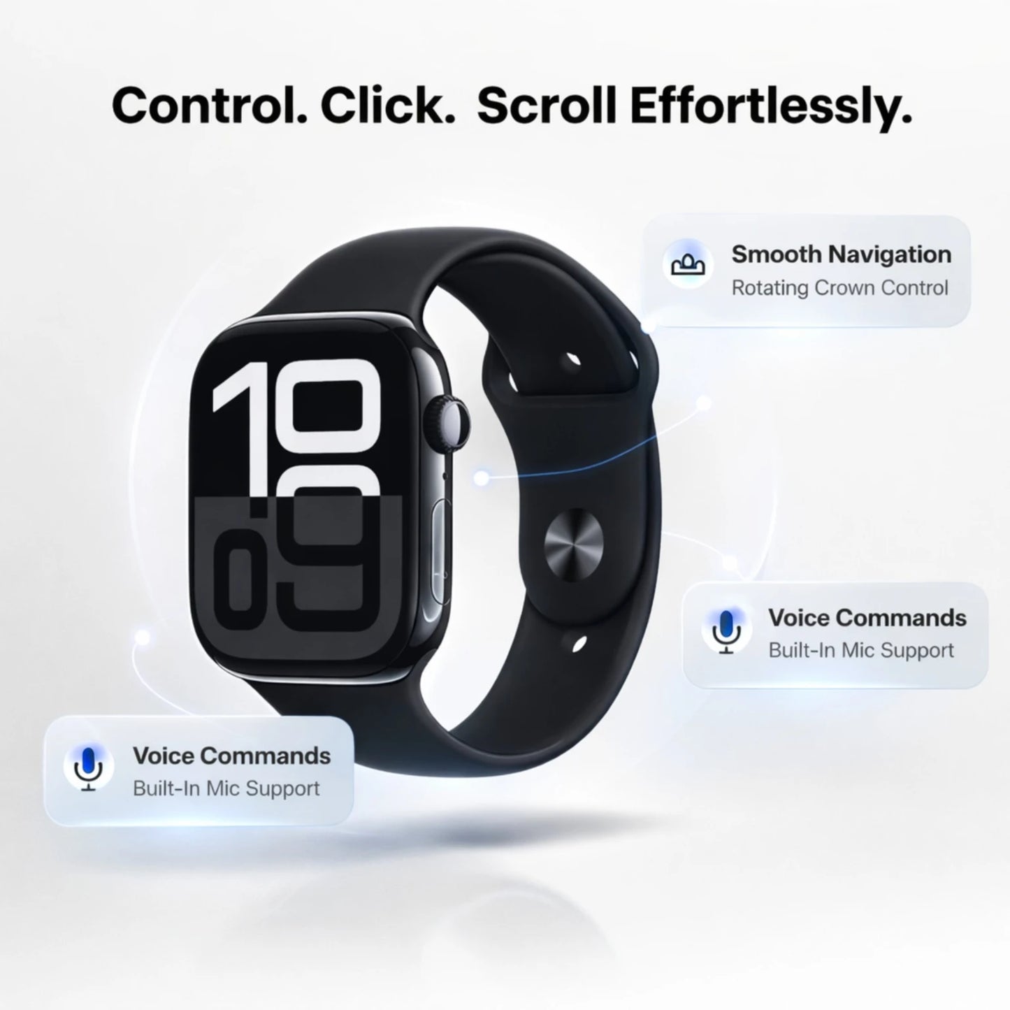 Ultra 10 Smartwatch – 2.1” AMOLED HD Display, Bluetooth Calling, Wireless Charging & Fitness Tracker