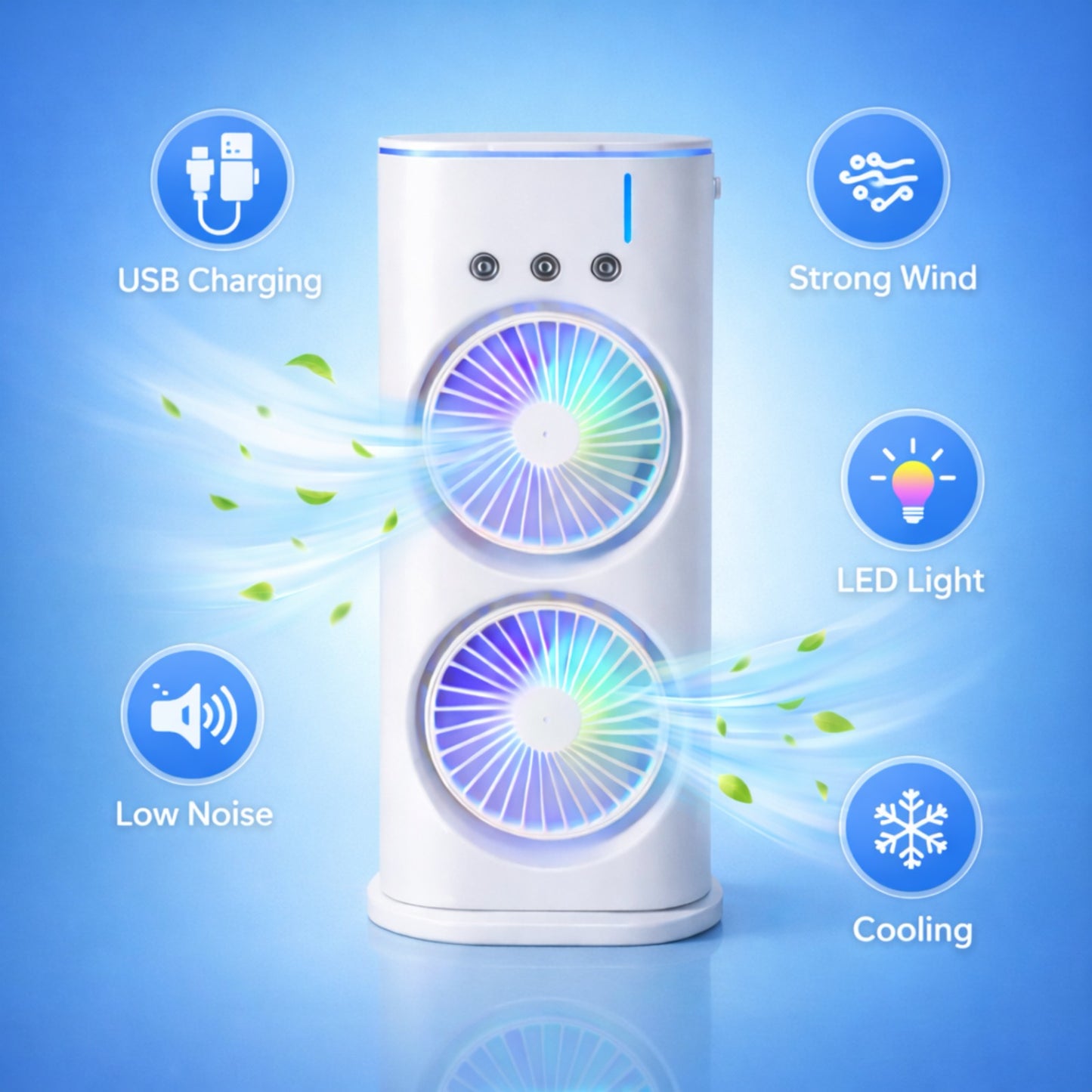 Opinia USB Cooler Easy to Carry, 2000 mAh Rechargable Battery with Remote Control flip 2.O cooler USB Air Cooler