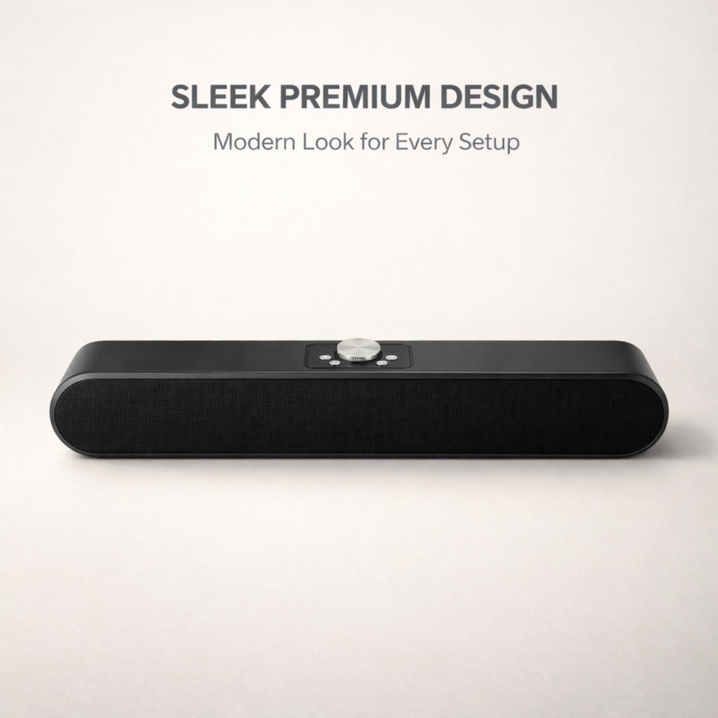 OPINIA Stereo Soundbar, Clear Sound with Bass, 1800 mAh Battery 16W Bluetooth Soundbar