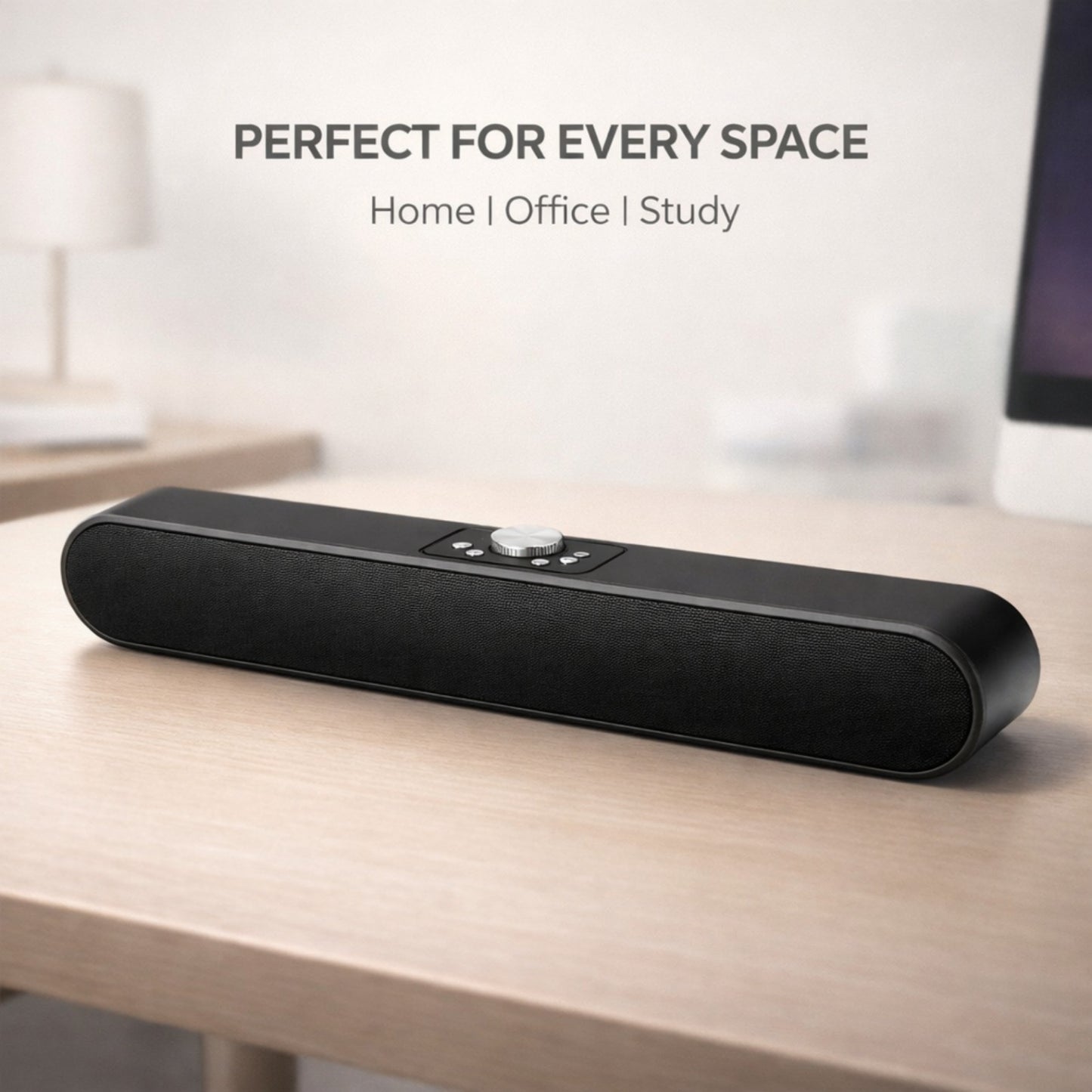 OPINIA Stereo Soundbar, Clear Sound with Bass, 1800 mAh Battery 16W Bluetooth Soundbar