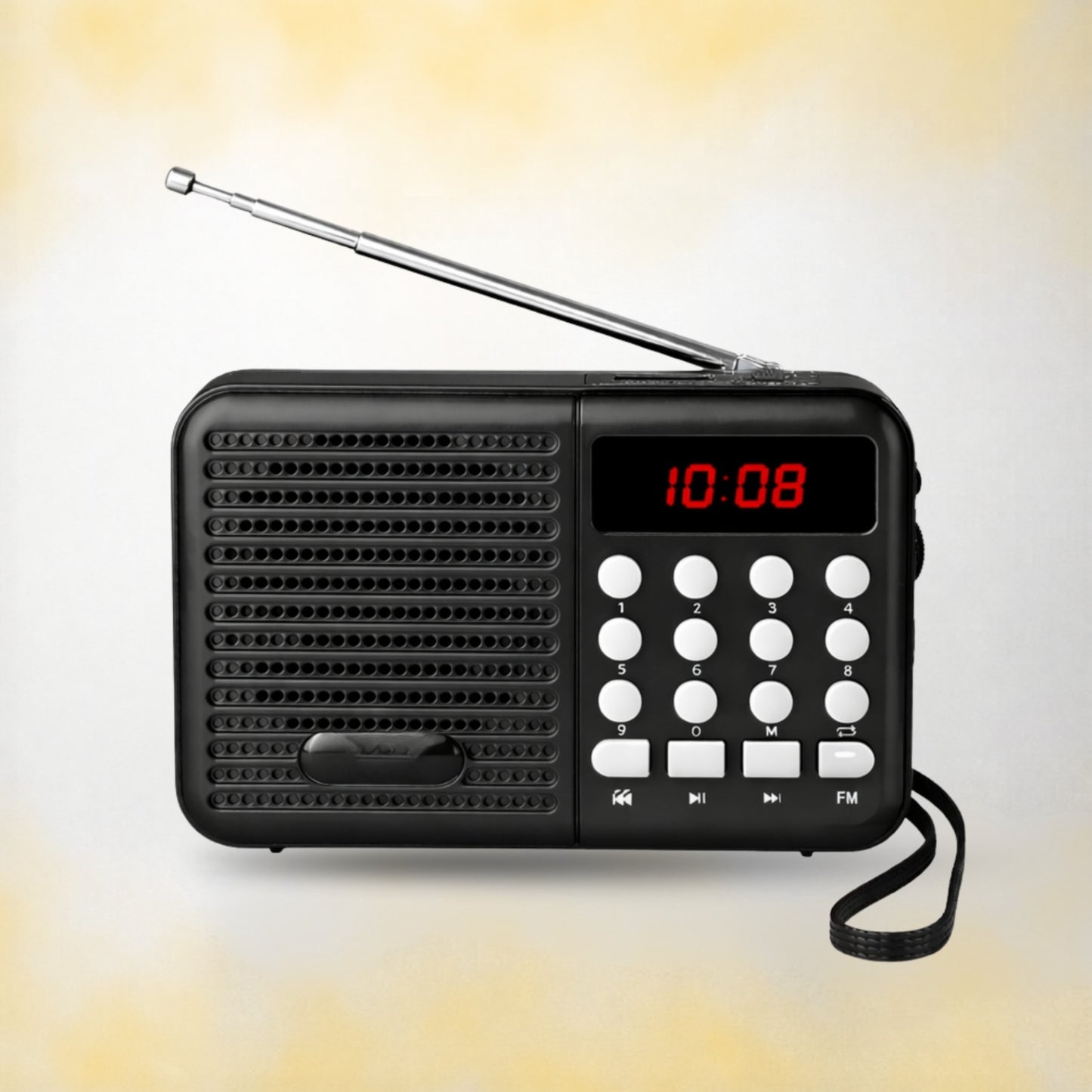 OPINIA Radio S8 FM Audio Player, 9 inch Antenna for Crystal Clear Sound FM Radio
