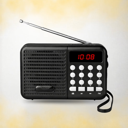 OPINIA Radio S8 FM Audio Player, 9 inch Antenna for Crystal Clear Sound FM Radio