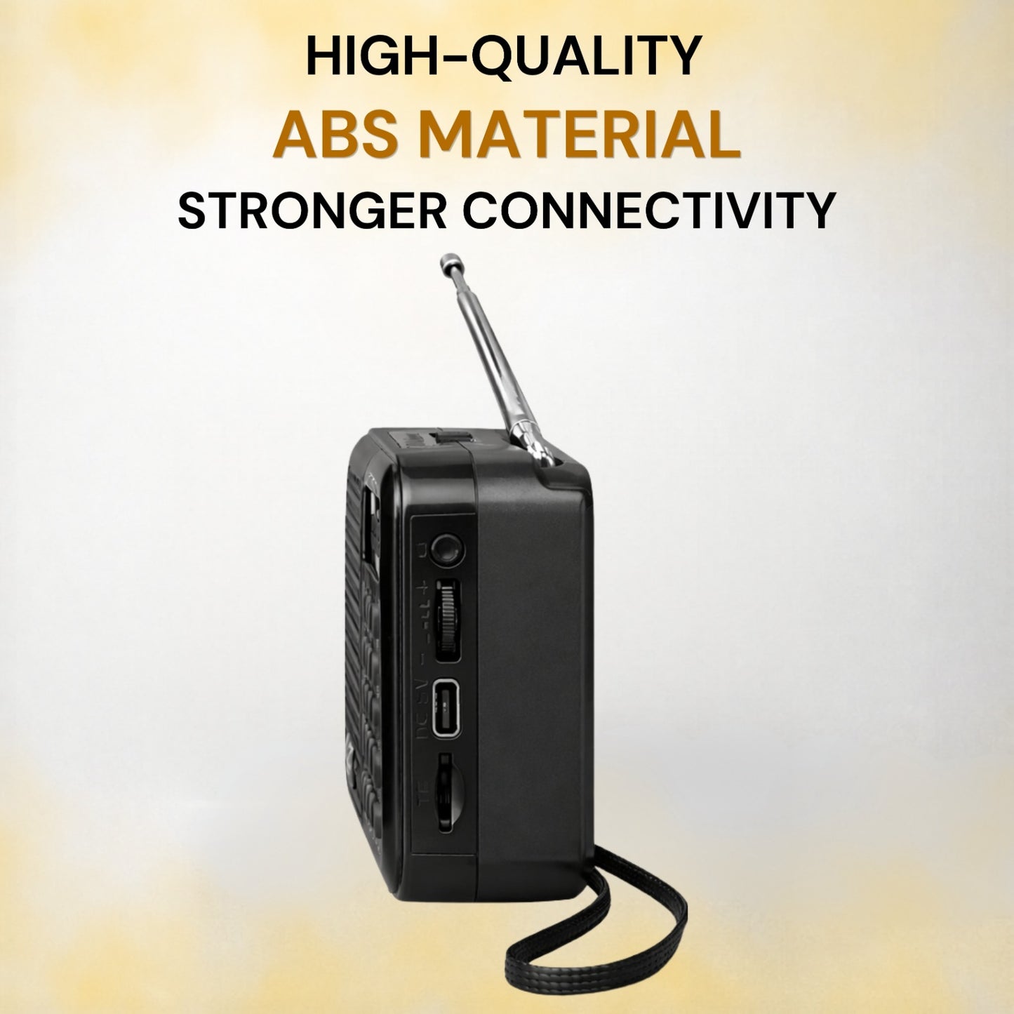 OPINIA Radio S8 FM Audio Player, 9 inch Antenna for Crystal Clear Sound FM Radio