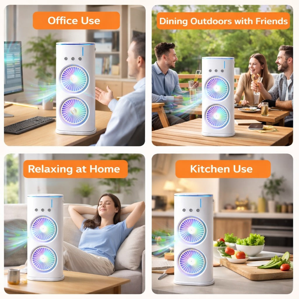 Opinia USB Cooler Easy to Carry, 2000 mAh Rechargable Battery with Remote Control flip 2.O cooler USB Air Cooler