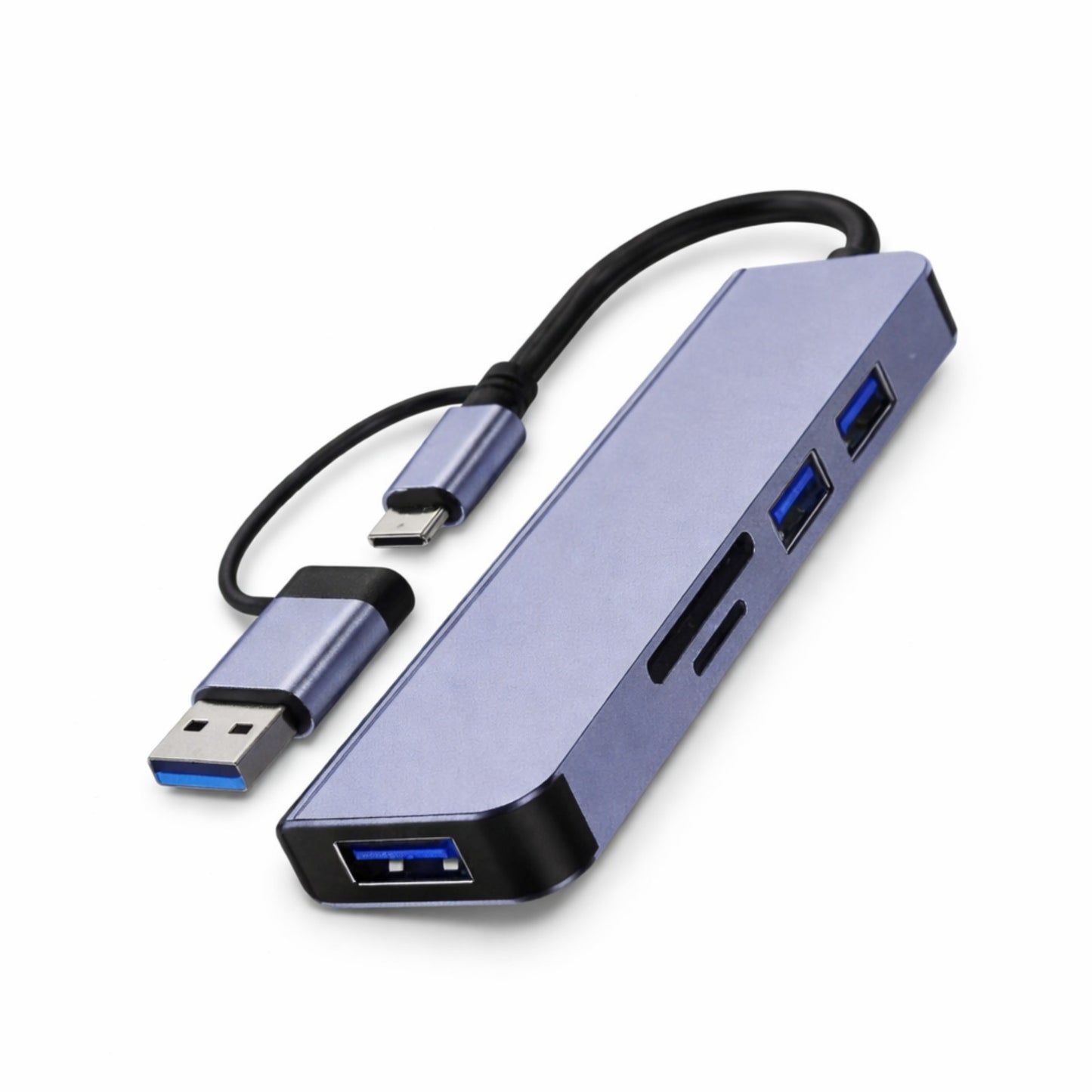 OPINIA 5-in-1 USB Hub OTG Adapter – High-Speed USB 3.0 Multiport Hub for Laptop, PC & Mobile Devices