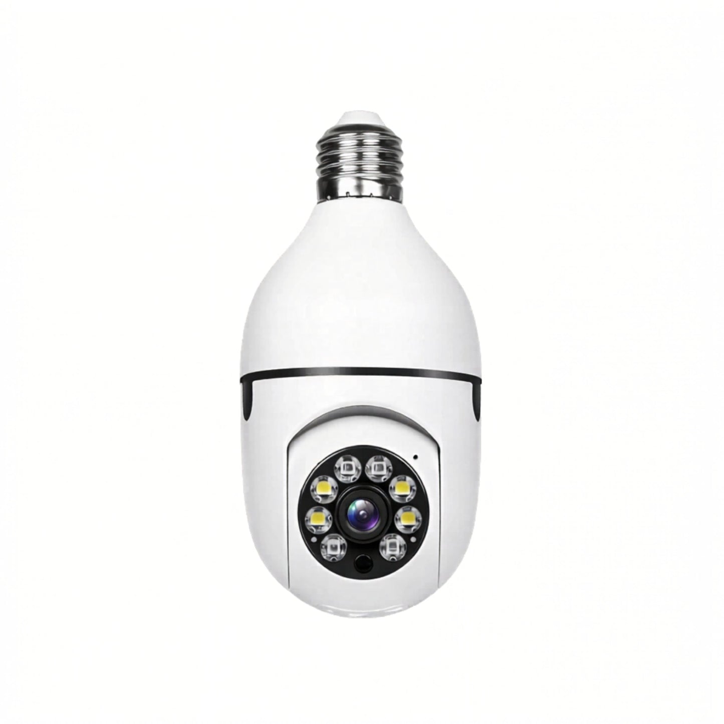 WiFi Smart Bulb Camera – 360° HD Security Camera with Night Vision, Motion Detection & Two-Way Audio | 128GB