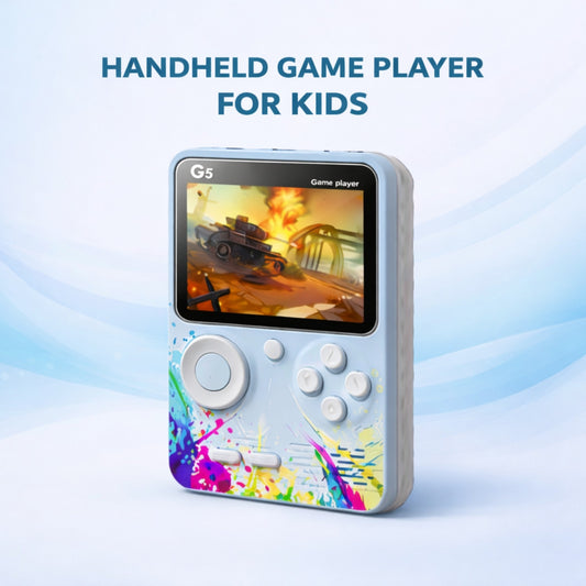 G5 Retro Game Box Handheld Console – 500 Built-in Games, Portable Gaming Device with HD Display & AV Output