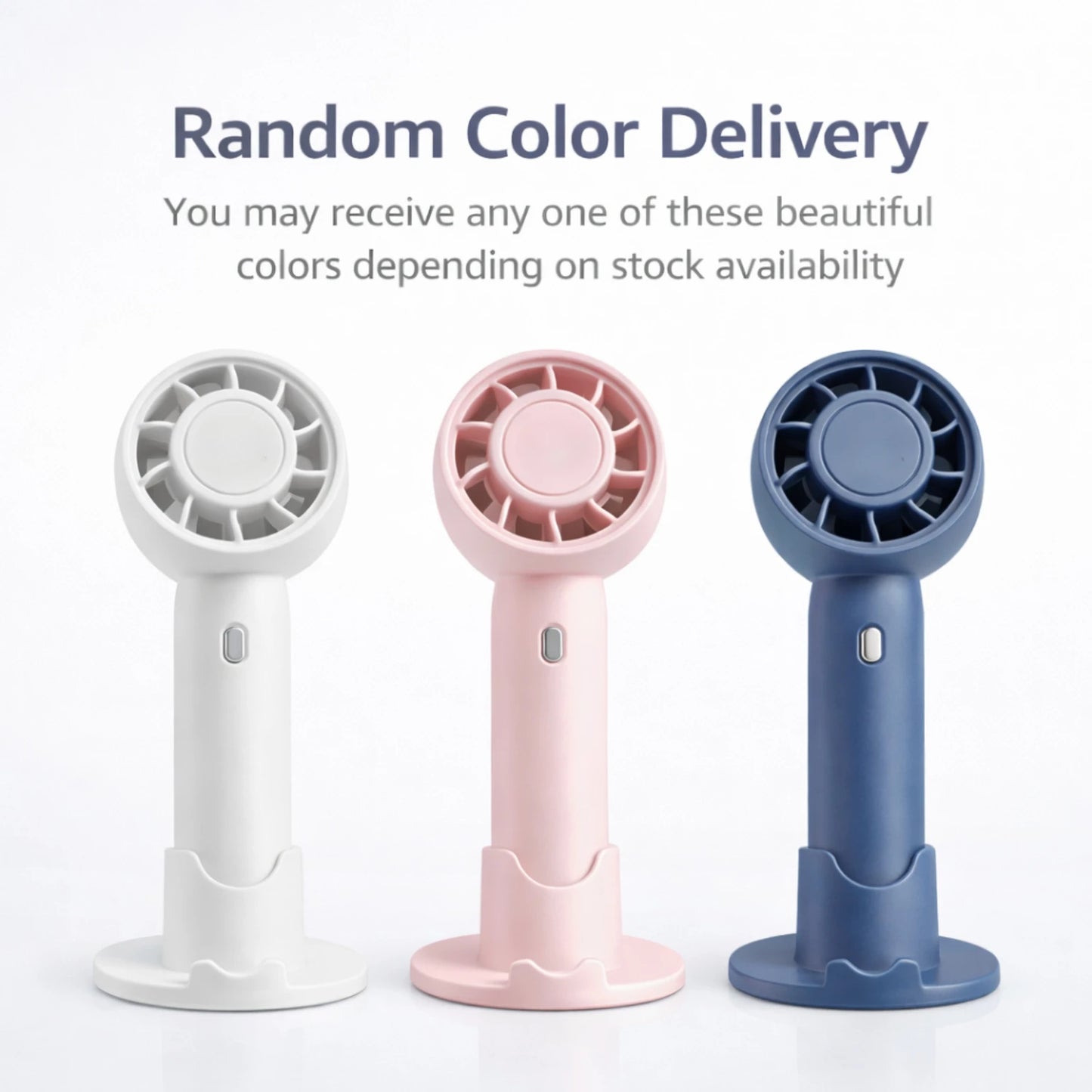 F51 Rechargeable Portable Mini Fan – Handheld & Desk Fan with 3-Speed Control & Phone Stand