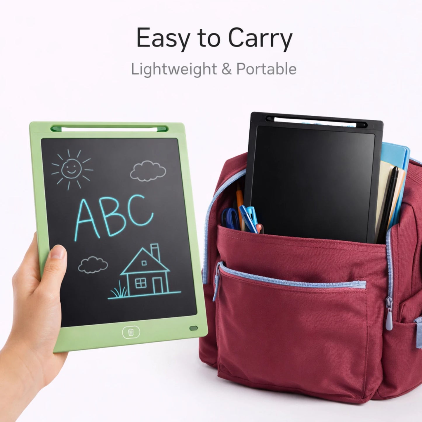 OPINIA LCD Writing Pad with Screen 12-inch for Drawing, Playing, Handwriting for kids