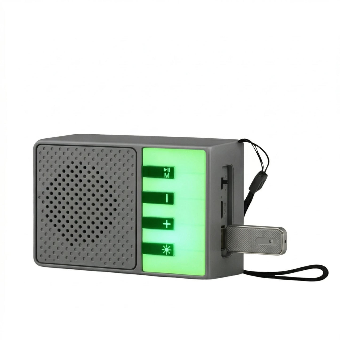 M413SP Portable Bluetooth Speaker – 5W Bass Sound, RGB Lights, TWS Pairing, FM Radio & Multi-Mode Playback
